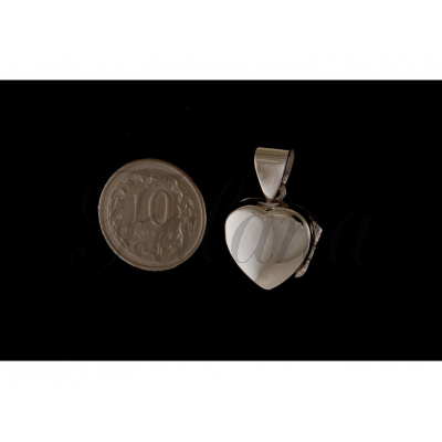 Wisiorek srebrny otwierane serce małe w0247 - 2,4g.