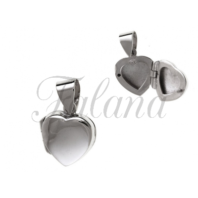Wisiorek srebrny otwierane serce małe w0247 - 2,4g.