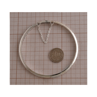 Bransoleta srebrna okrągła bangle b1168 - 9,3g.