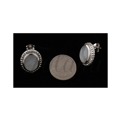 Kolczyki srebrne masa perłowa k1267 - 3,5g