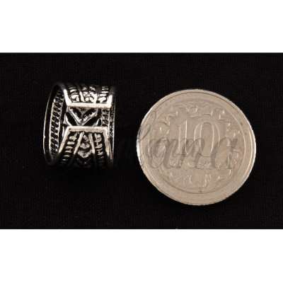Kolczyk nausznica ciemne srebro 925 k1894 - 0,8g.