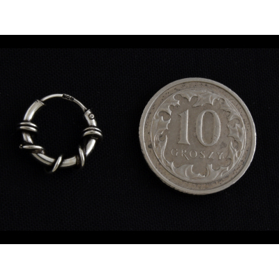 Kolczyk srebrny na chrząstkę małżowiny kn195 - 0,4g.