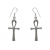 Kolczyki srebrne krzyże egipskie Ankh k3011