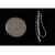 Kolczyki nausznice czarny kryształ k2518 - 1,2g.
