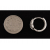Kolczyki czarno białe cyrkonie  k1415 - 2,3g