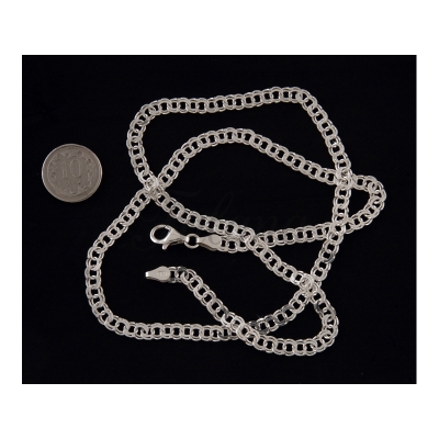 Łańcuszek srebrny Garibaldi (060) fl191 - 10,4 g.