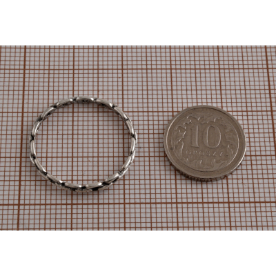 Pierścionek srebrny Ogniwa łańcucha p0424 - 0,8g.