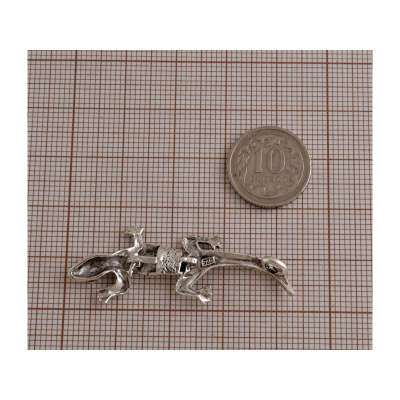 Wisiorek srebrny ruchoma Jaszczurka w0576 - 3,0g.