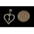 Wisiorek srebrny serce z krzyżykiem w0448 - 1,4g.