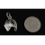 Wisiorek srebrny Koń z podkową w0512 - 1,6g.