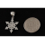 Wisiorek srebrny Płatek śniegu z monetą w0422