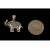 Wisiorek srebrny Słoń z cyrkoniami w0463 - 2g.