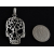 Wisiorek srebrny Ażurowa trupia czaszka w0517 - 1,8g.