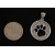 Wisiorek ze srebra Odcisk łapy psa kota w0506 - 2,4g.