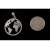 Wisiorek srebrny Planeta Ziemia w0353 - 3,2g.